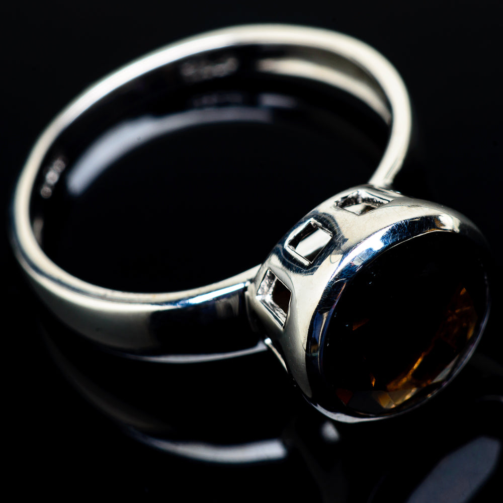 Smoky Quartz Rings handcrafted by Anasilvercos - RING21492