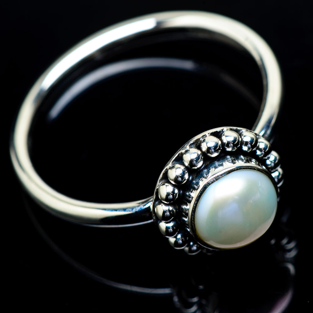 Cultured Pearl Rings handcrafted by Anasilvercos - RING21606