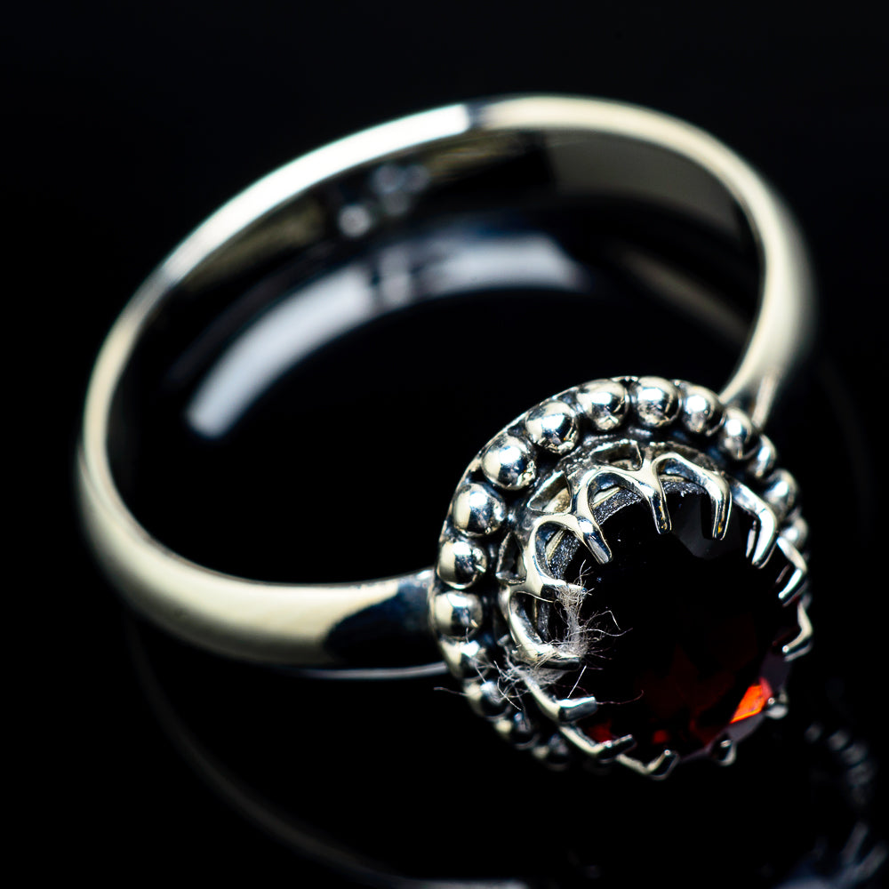 Garnet Rings handcrafted by Anasilvercos - RING21650