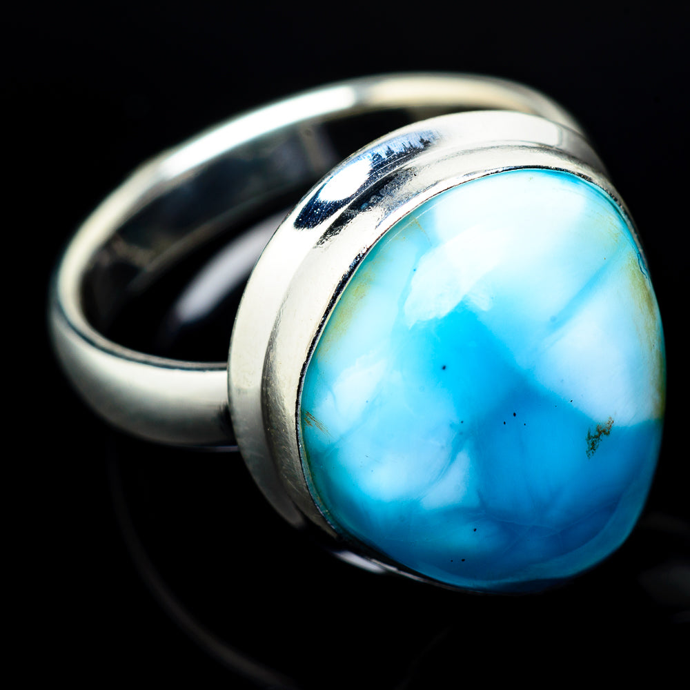 Larimar Rings handcrafted by Anasilvercos - RING21690