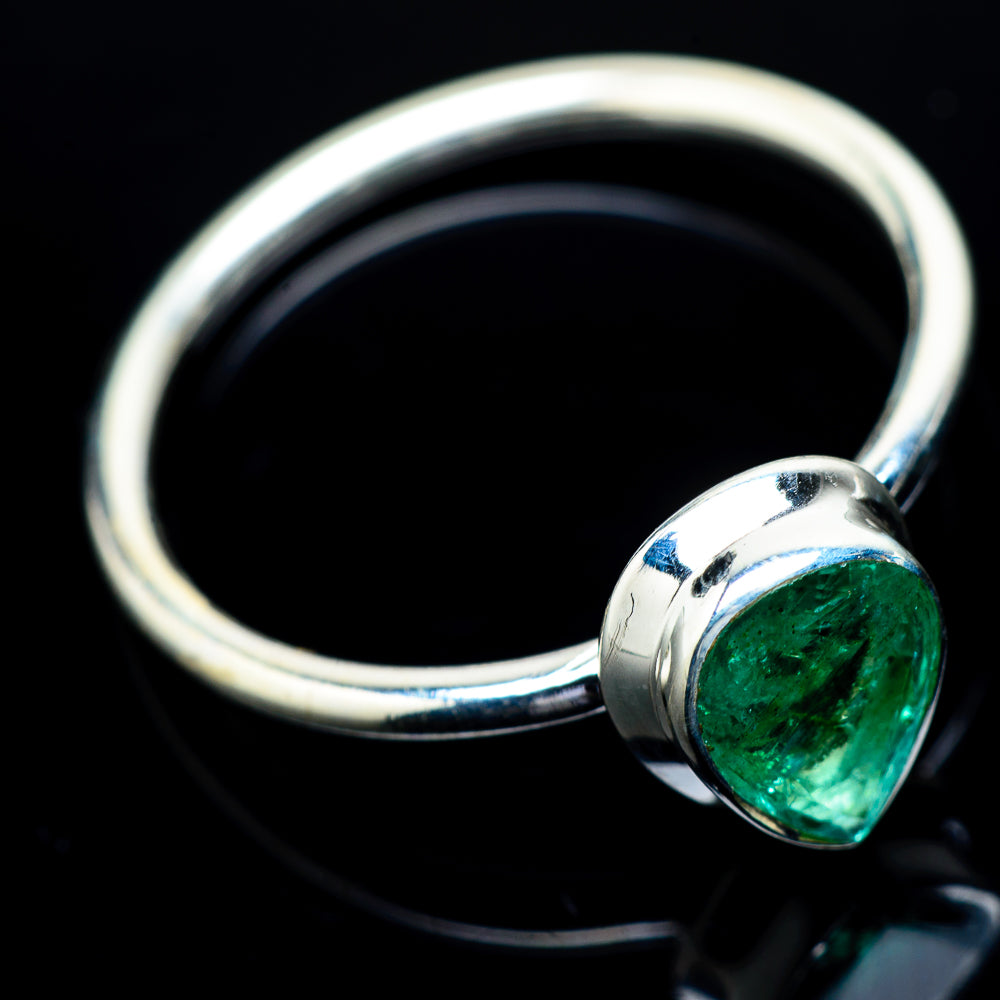 Zambian Emerald Rings handcrafted by Anasilvercos - RING21695