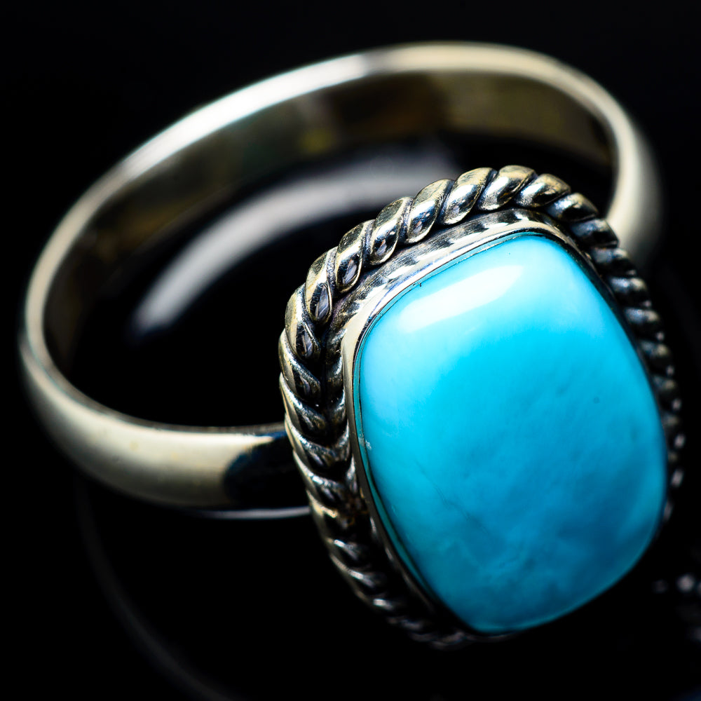 Larimar Rings handcrafted by Anasilvercos - RING21715