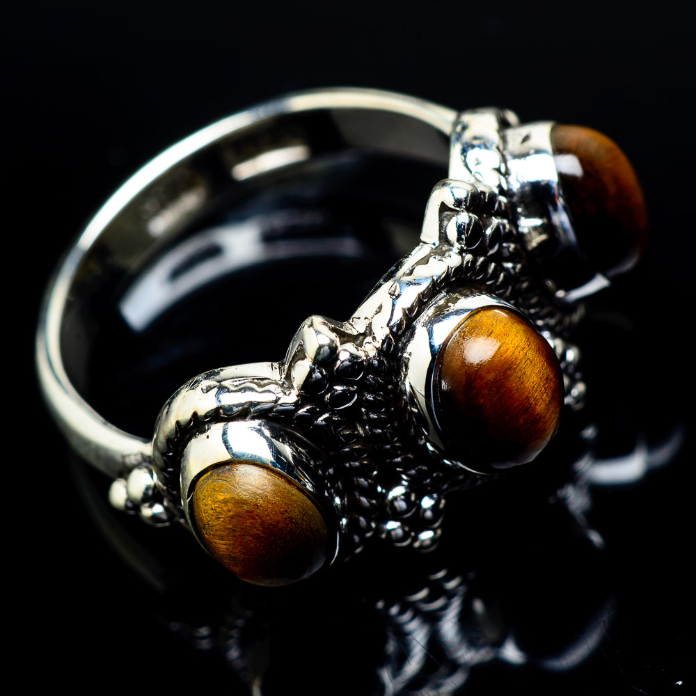 Tiger Eye Rings handcrafted by Anasilvercos - RING21769