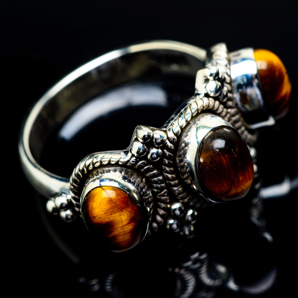 Tiger Eye Rings handcrafted by Anasilvercos - RING21811
