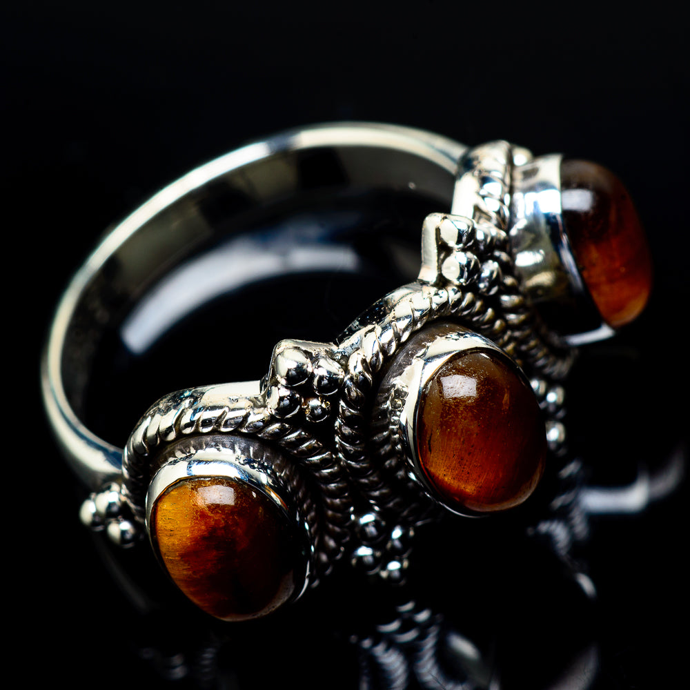 Tiger Eye Rings handcrafted by Anasilvercos - RING21835