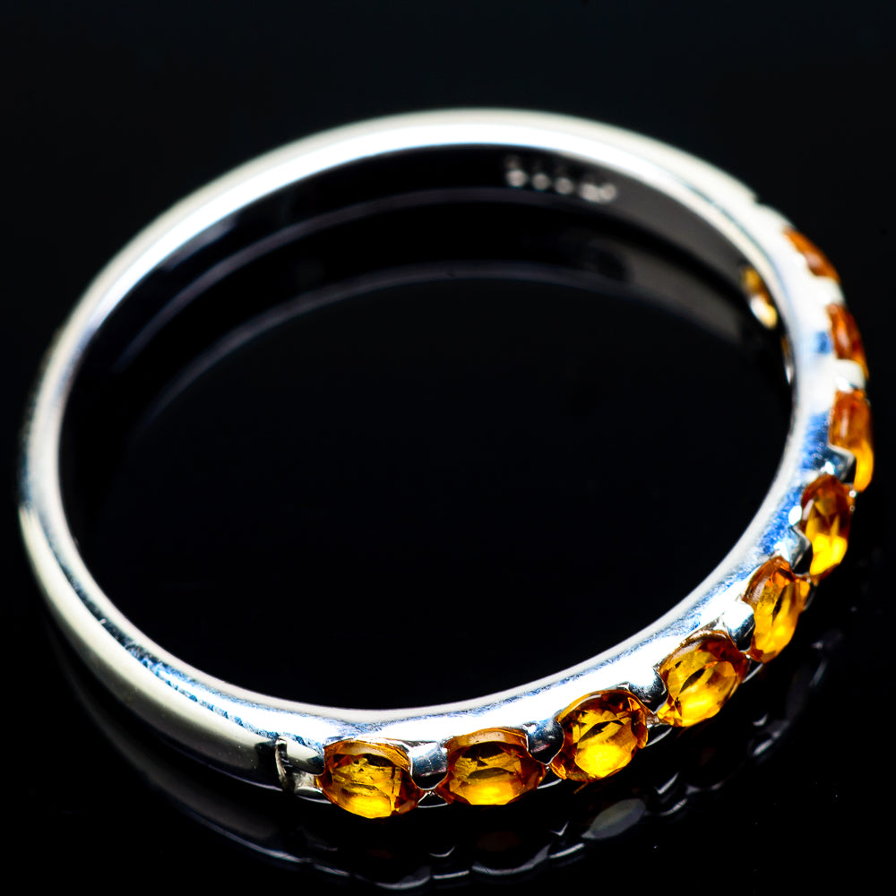 Citrine Rings handcrafted by Anasilvercos - RING22044