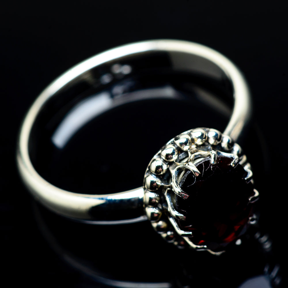 Garnet Rings handcrafted by Anasilvercos - RING22047