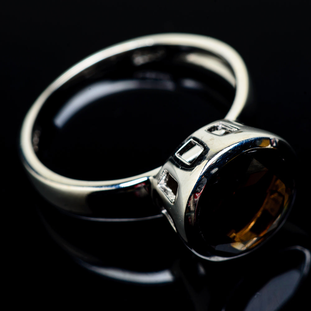 Smoky Quartz Rings handcrafted by Anasilvercos - RING22169