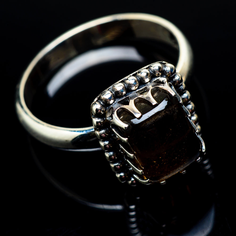 Smoky Quartz Rings handcrafted by Anasilvercos - RING22233