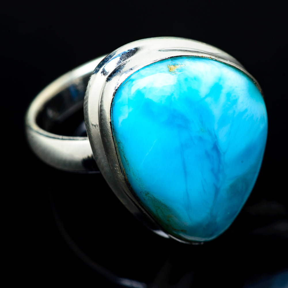 Larimar Rings handcrafted by Anasilvercos - RING22263