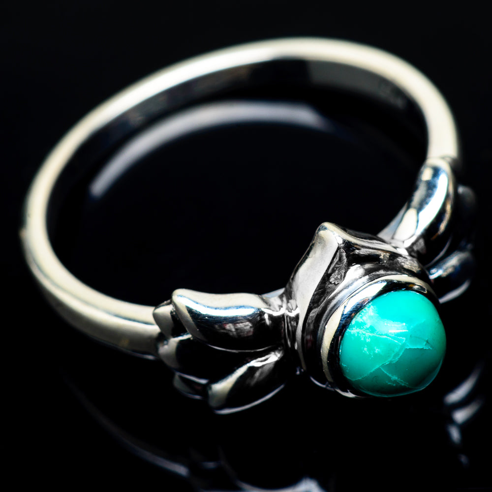 Tibetan Turquoise Rings handcrafted by Anasilvercos - RING22314