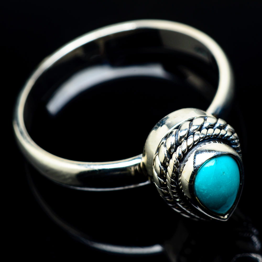 Arizona Turquoise Rings handcrafted by Anasilvercos - RING22501