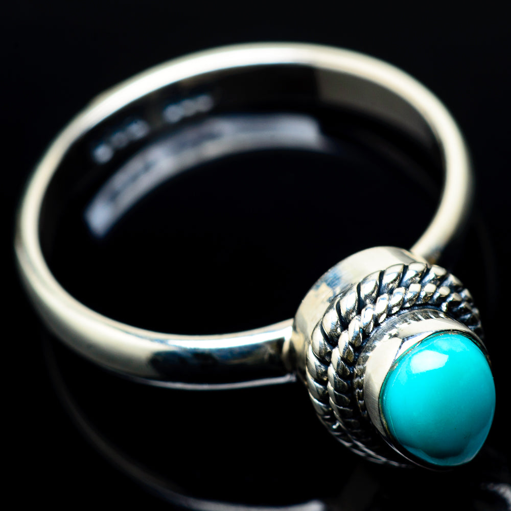 Arizona Turquoise Rings handcrafted by Anasilvercos - RING22627