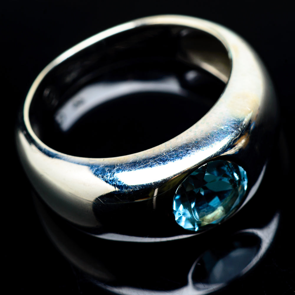 Blue Topaz Rings handcrafted by Anasilvercos - RING22630
