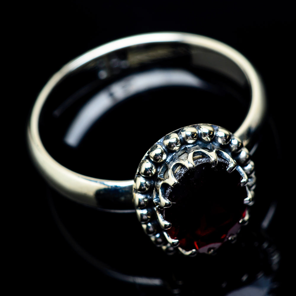 Garnet Rings handcrafted by Anasilvercos - RING22907