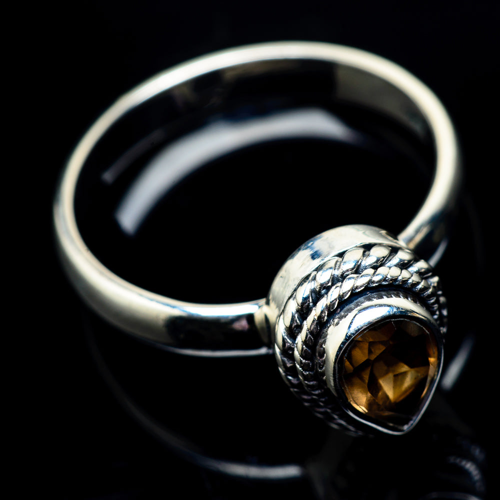 Smoky Quartz Rings handcrafted by Anasilvercos - RING22984