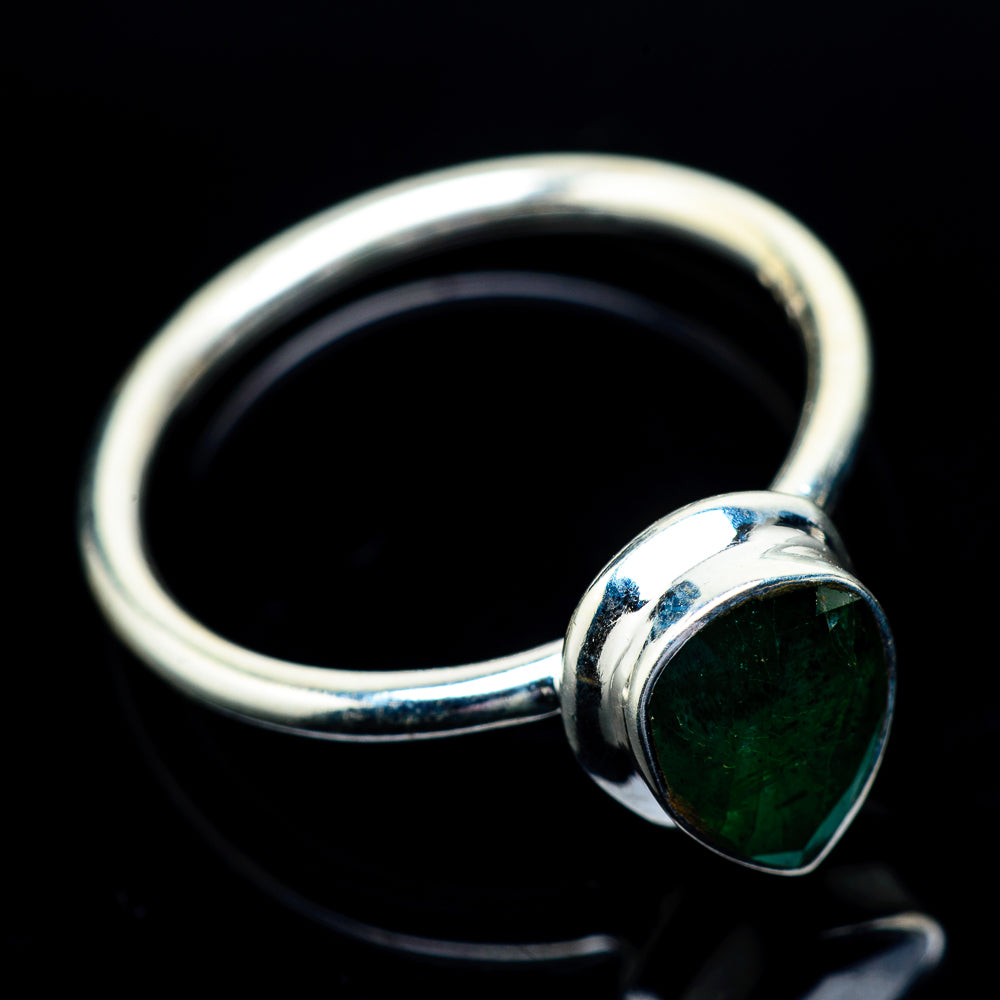 Zambian Emerald Rings handcrafted by Anasilvercos - RING23092