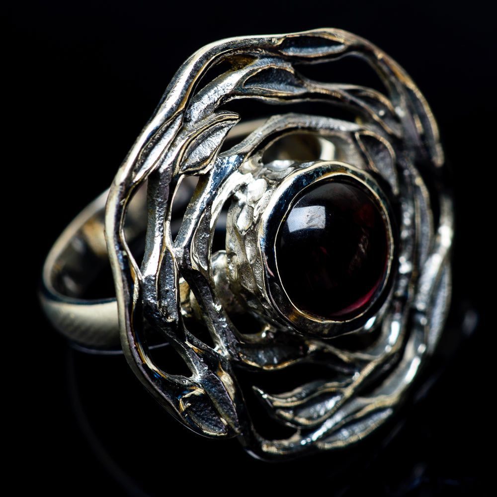 Garnet Rings handcrafted by Anasilvercos - RING23137