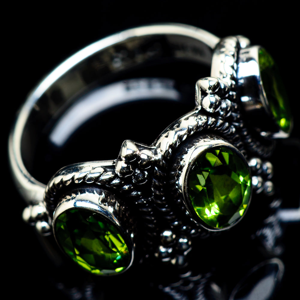 Peridot Rings handcrafted by Anasilvercos - RING23299