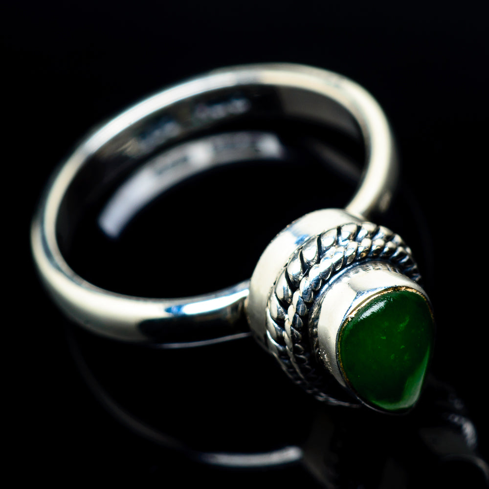 Zambian Emerald Rings handcrafted by Anasilvercos - RING23326