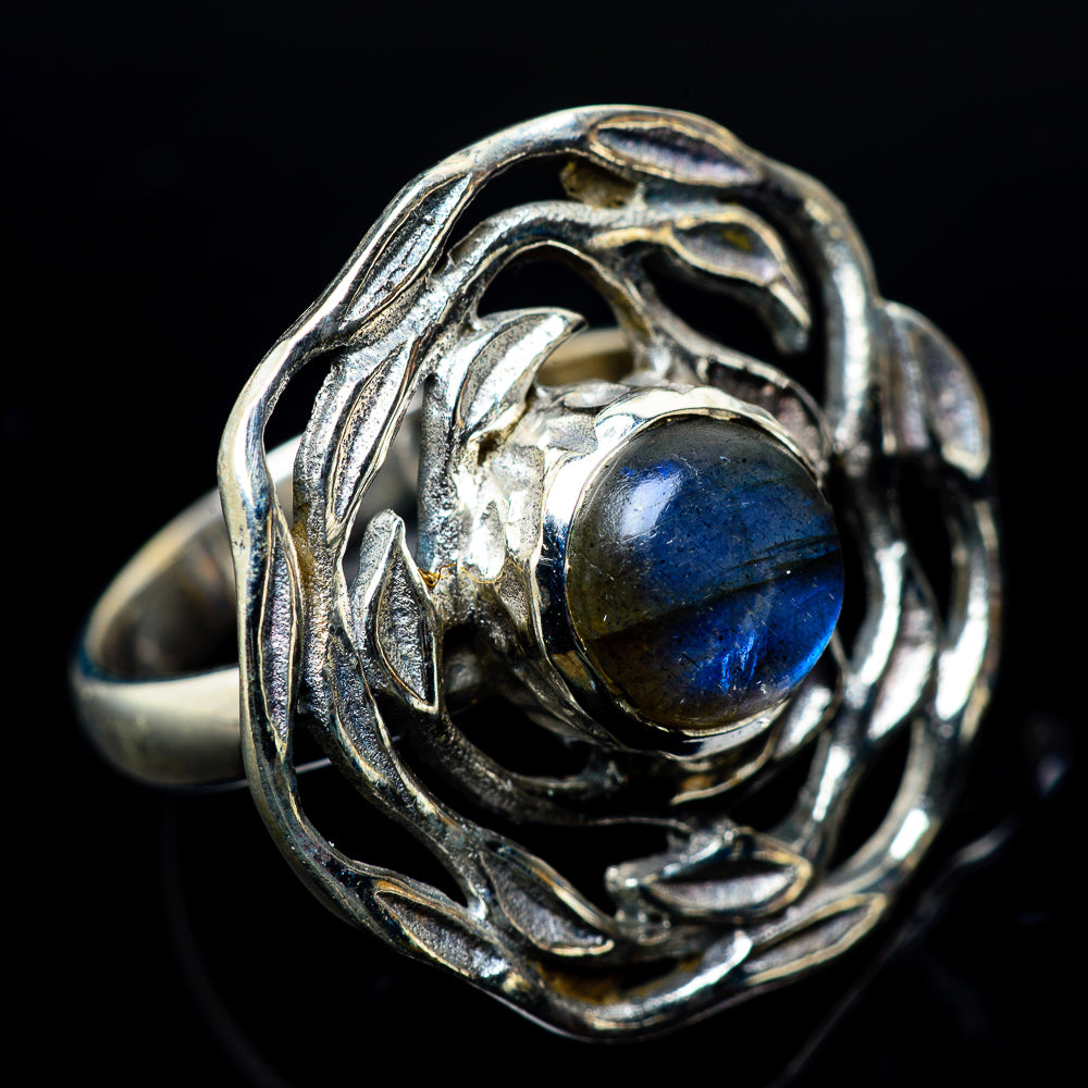 Labradorite Rings handcrafted by Anasilvercos - RING23466