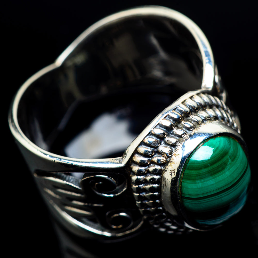 Malachite Rings handcrafted by Anasilvercos - RING23492