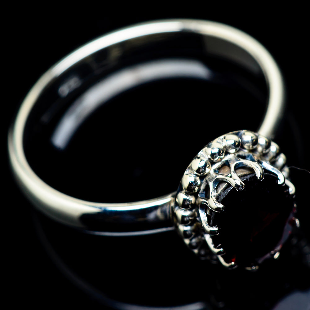 Garnet Rings handcrafted by Anasilvercos - RING23500