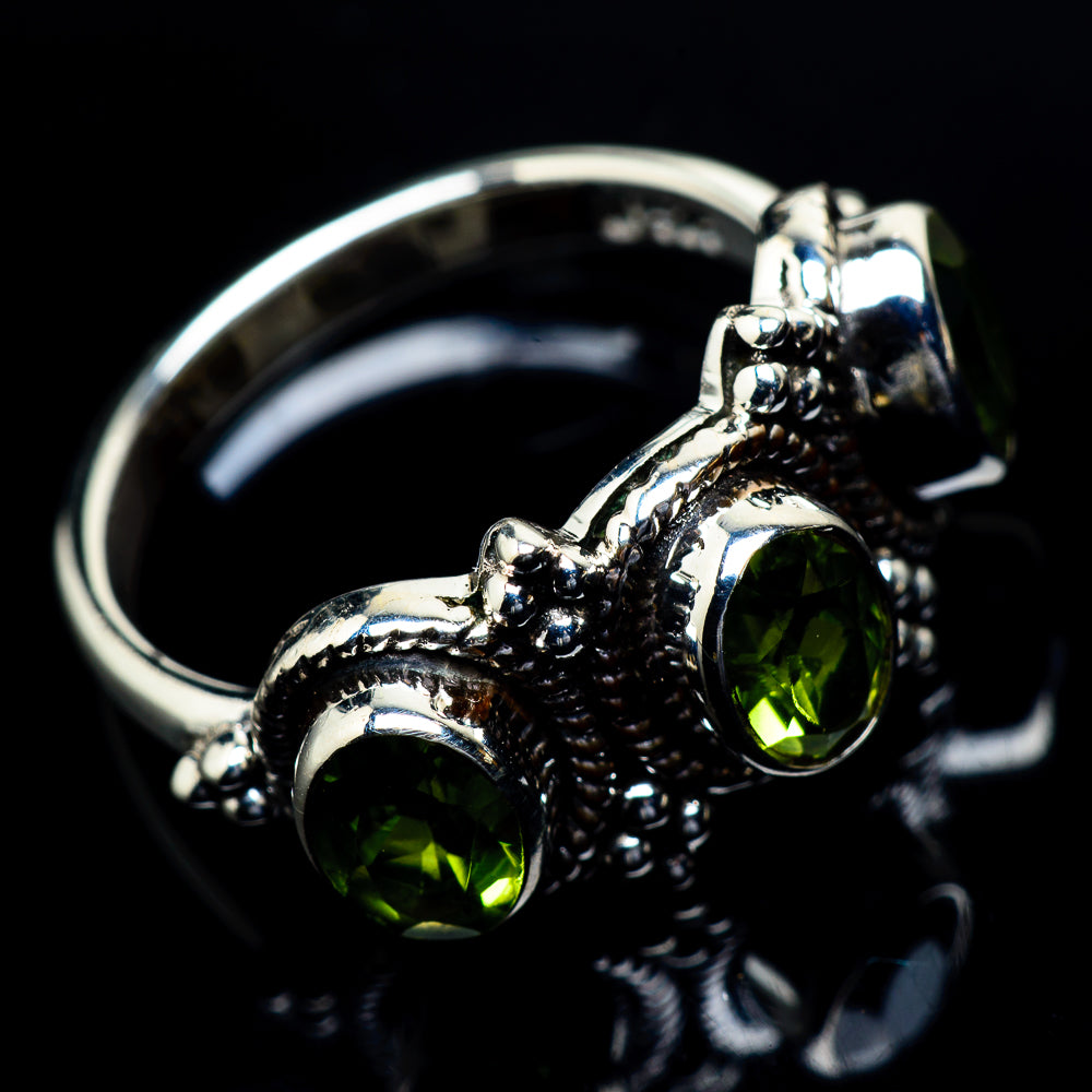 Peridot Rings handcrafted by Anasilvercos - RING23518