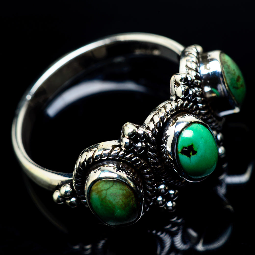 Tibetan Turquoise Rings handcrafted by Anasilvercos - RING23544