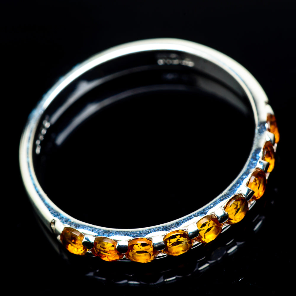 Mandarin Citrine Rings handcrafted by Anasilvercos - RING23614