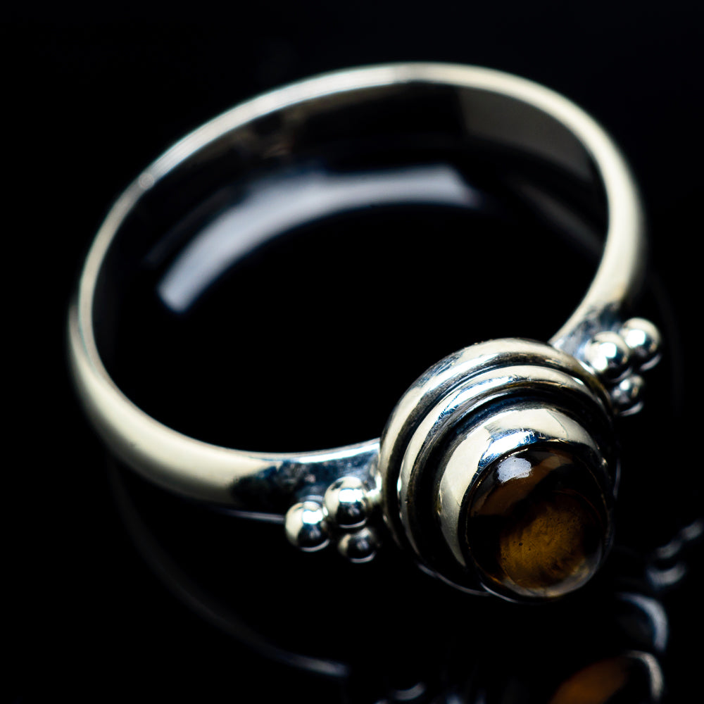 Smoky Quartz Rings handcrafted by Anasilvercos - RING23634