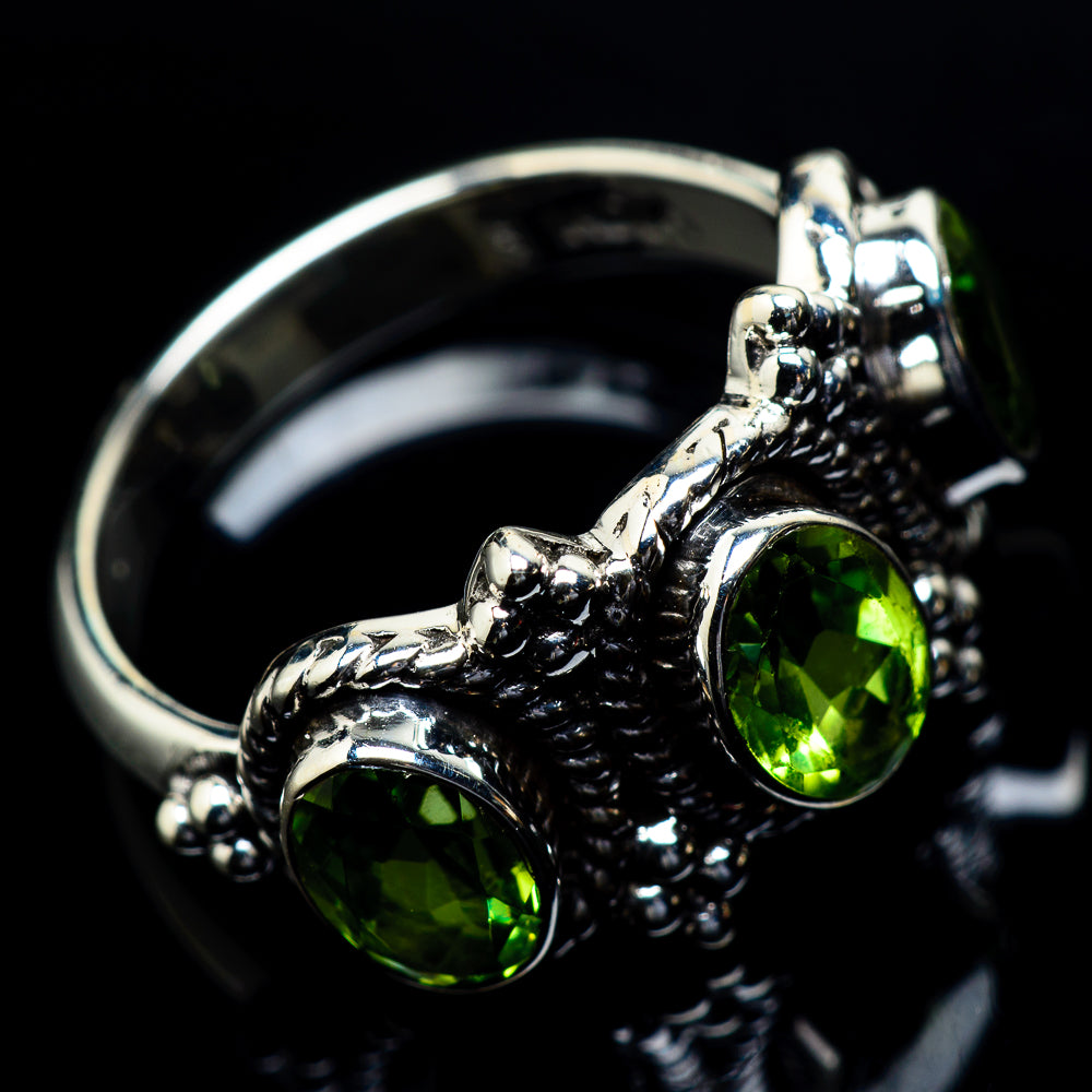 Peridot Rings handcrafted by Anasilvercos - RING23687
