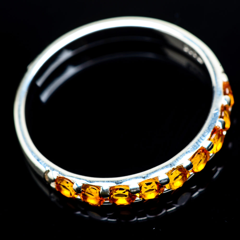 Mandarin Citrine Rings handcrafted by Anasilvercos - RING23777