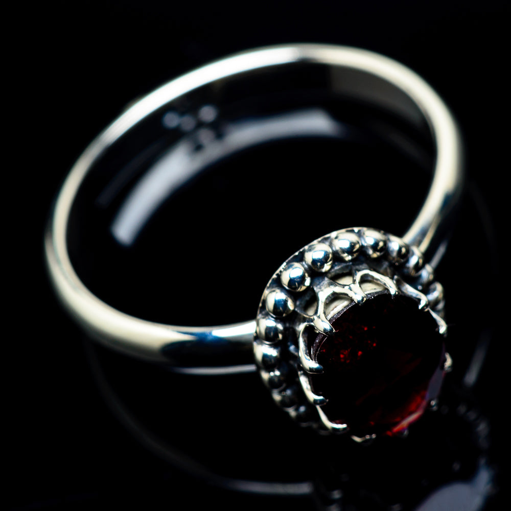 Garnet Rings handcrafted by Anasilvercos - RING23901