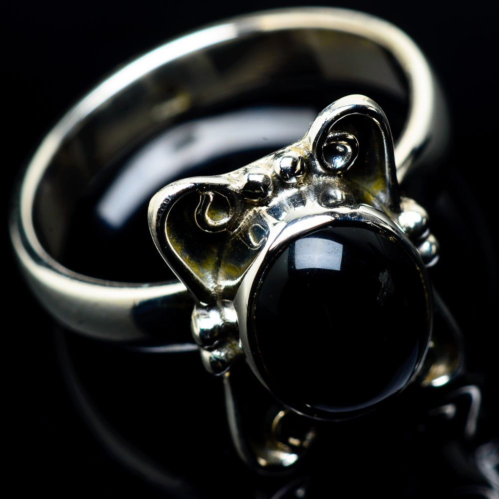 Black Onyx Rings handcrafted by Anasilvercos - RING23907