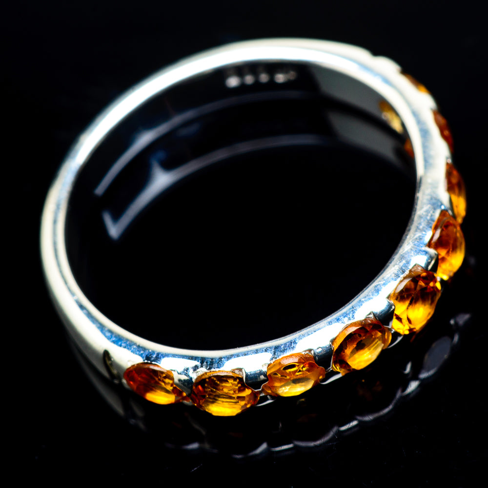 Mandarin Citrine Rings handcrafted by Anasilvercos - RING23944