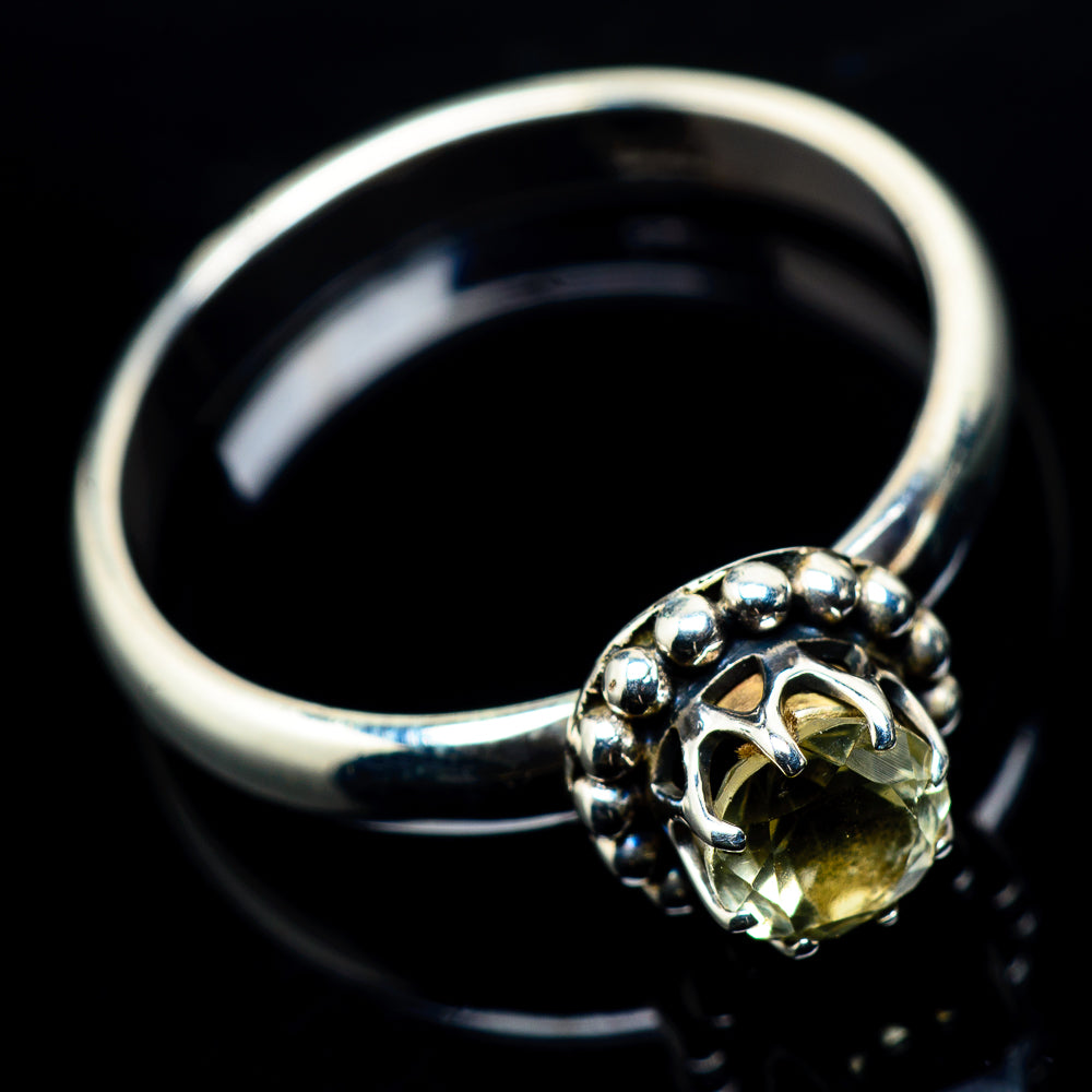 Lemon Quartz Rings handcrafted by Anasilvercos - RING23959