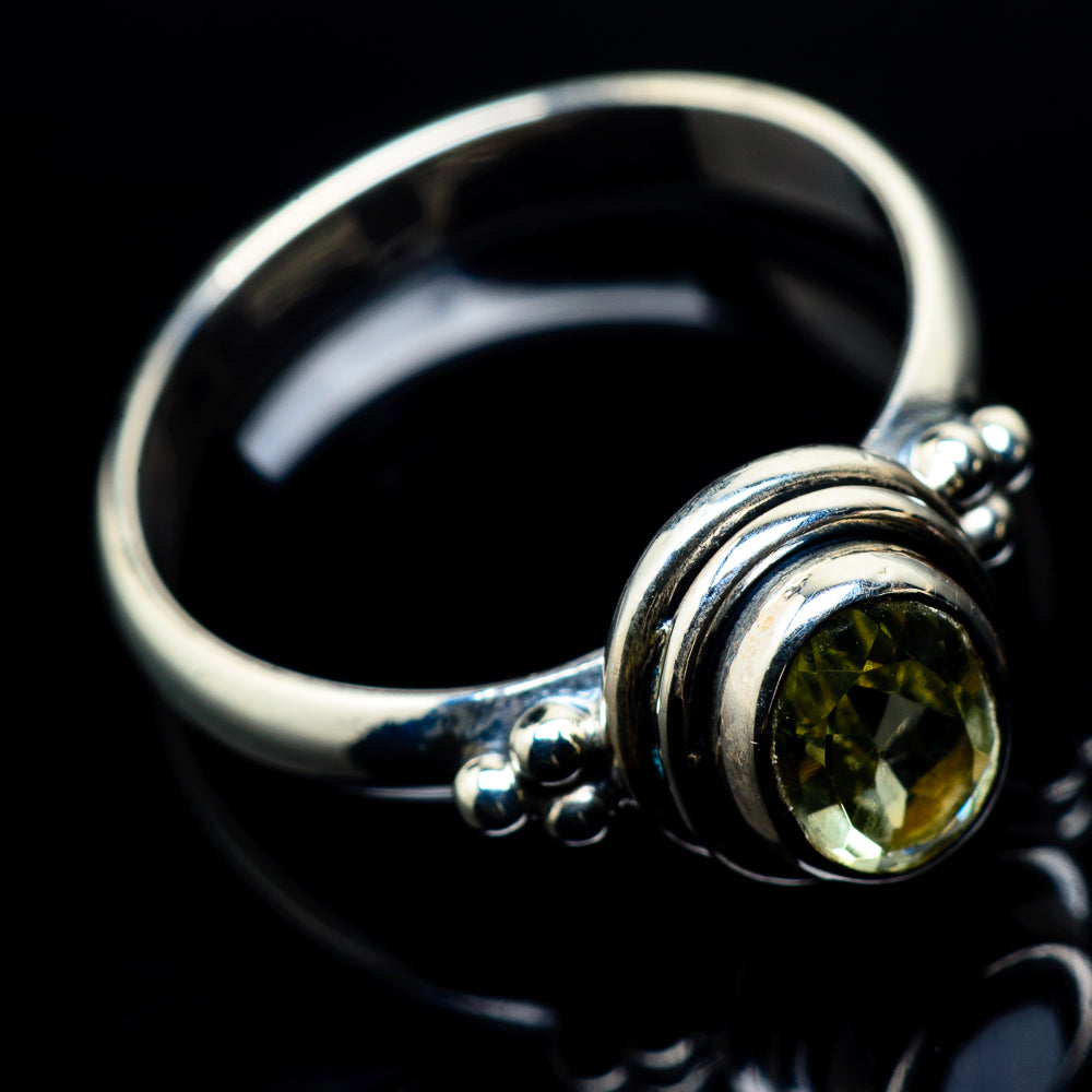 Lemon Quartz Rings handcrafted by Anasilvercos - RING23985