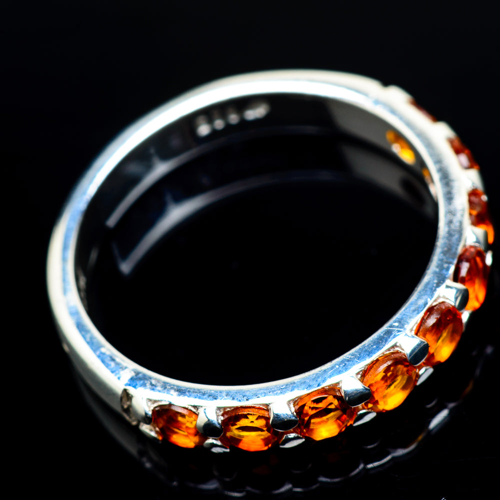 Mandarin Citrine Rings handcrafted by Anasilvercos - RING24019