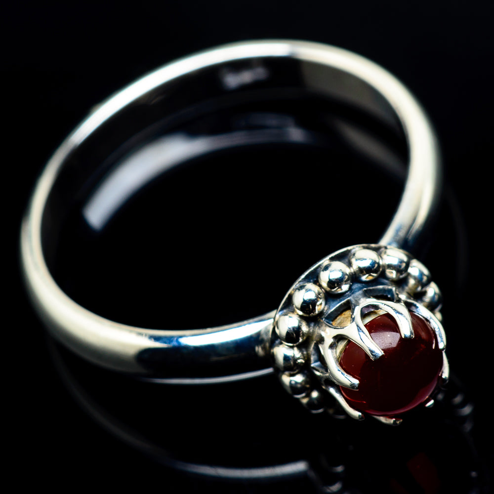Red Onyx Rings handcrafted by Anasilvercos - RING24079