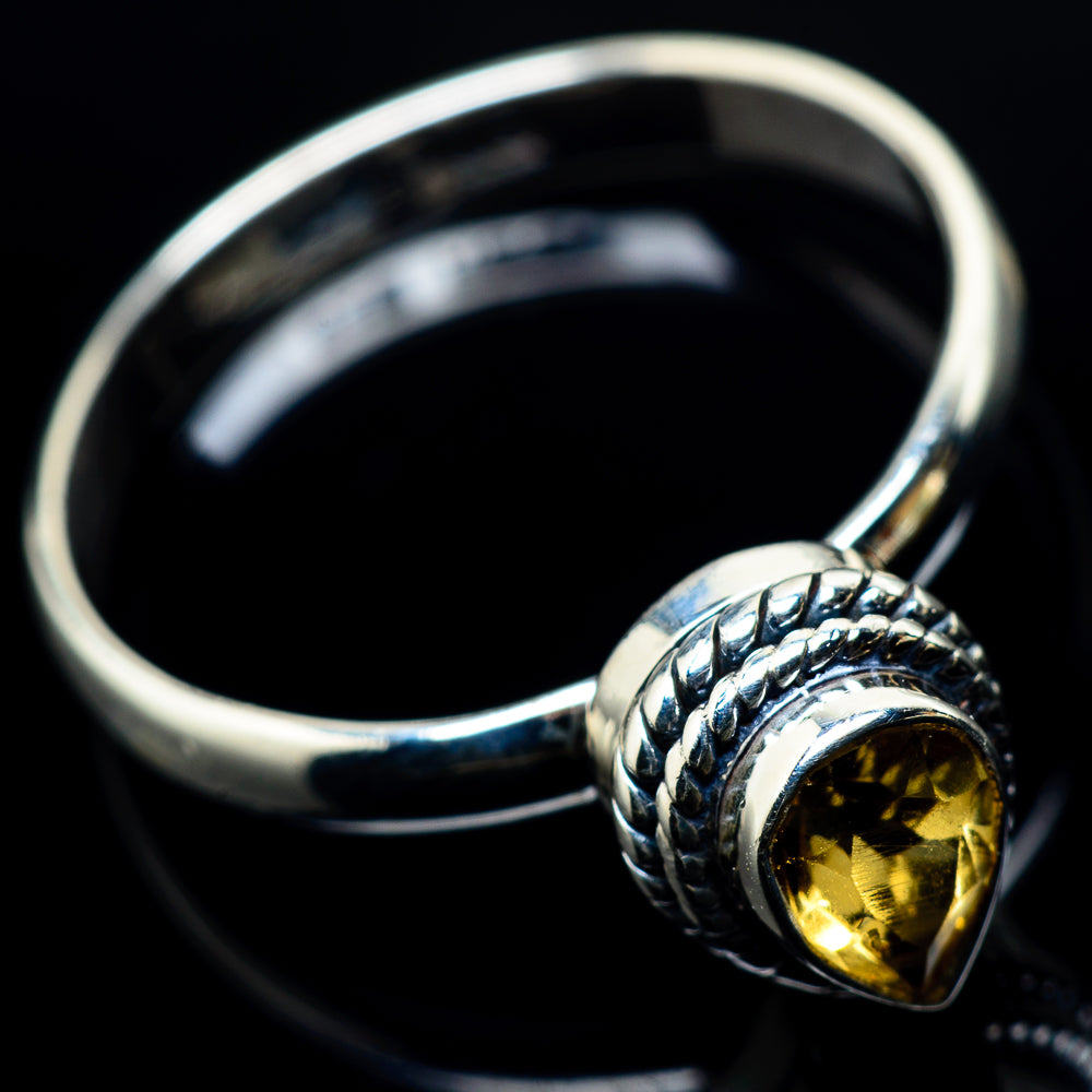 Smoky Quartz Rings handcrafted by Anasilvercos - RING24108