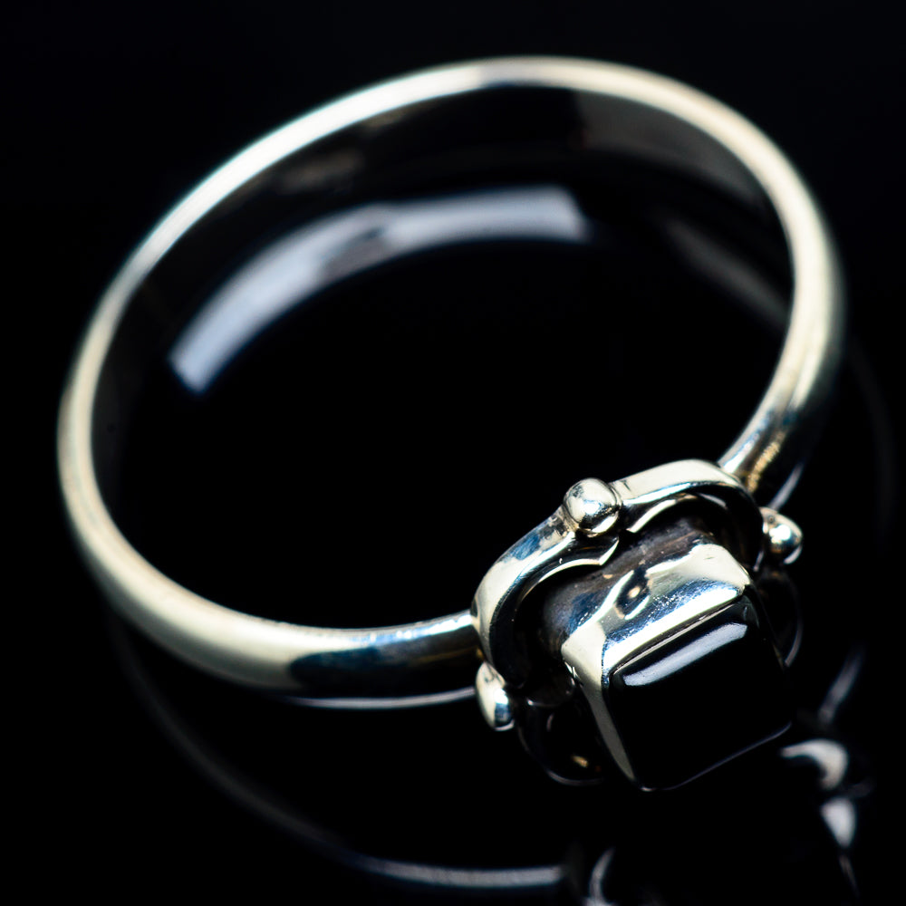 Black Onyx Rings handcrafted by Anasilvercos - RING24118