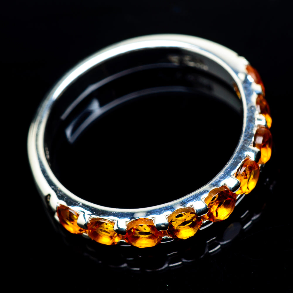 Mandarin Citrine Rings handcrafted by Anasilvercos - RING24198