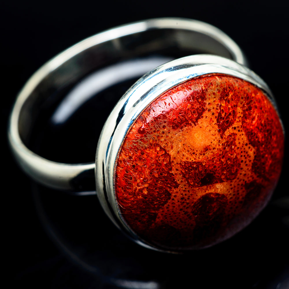 Sponge Coral Rings handcrafted by Anasilvercos - RING24280
