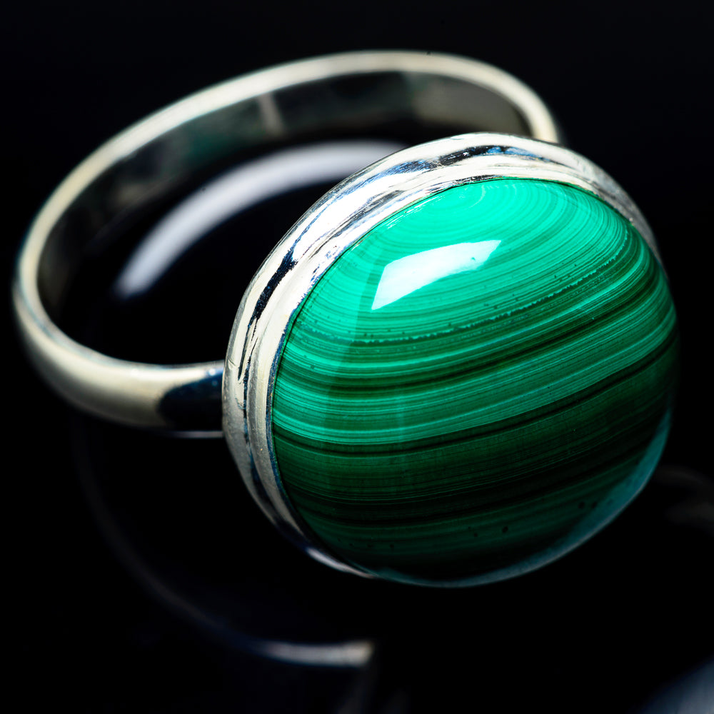 Malachite Rings handcrafted by Anasilvercos - RING24285