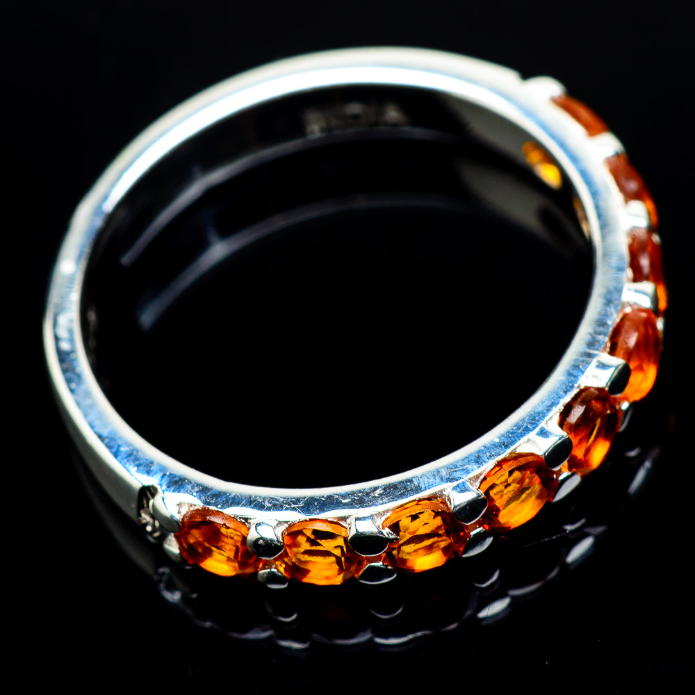 Mandarin Citrine Rings handcrafted by Anasilvercos - RING24300