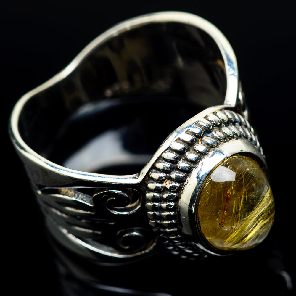 Rutilated Quartz Rings handcrafted by Anasilvercos - RING24366