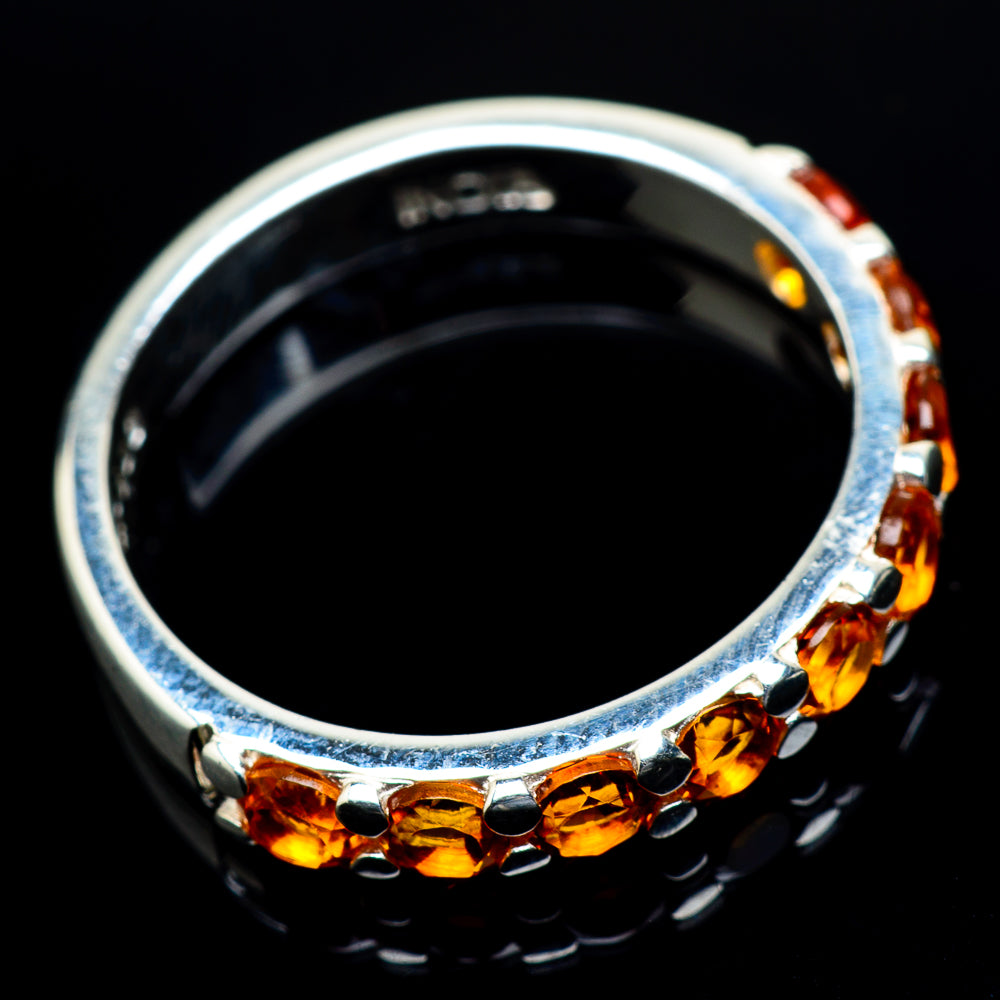 Mandarin Citrine Rings handcrafted by Anasilvercos - RING24489