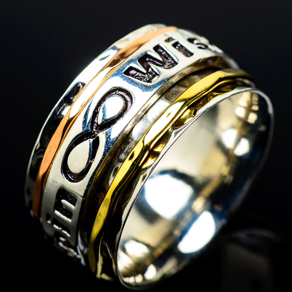 Meditation Spinner Rings handcrafted by Anasilvercos - RING24604