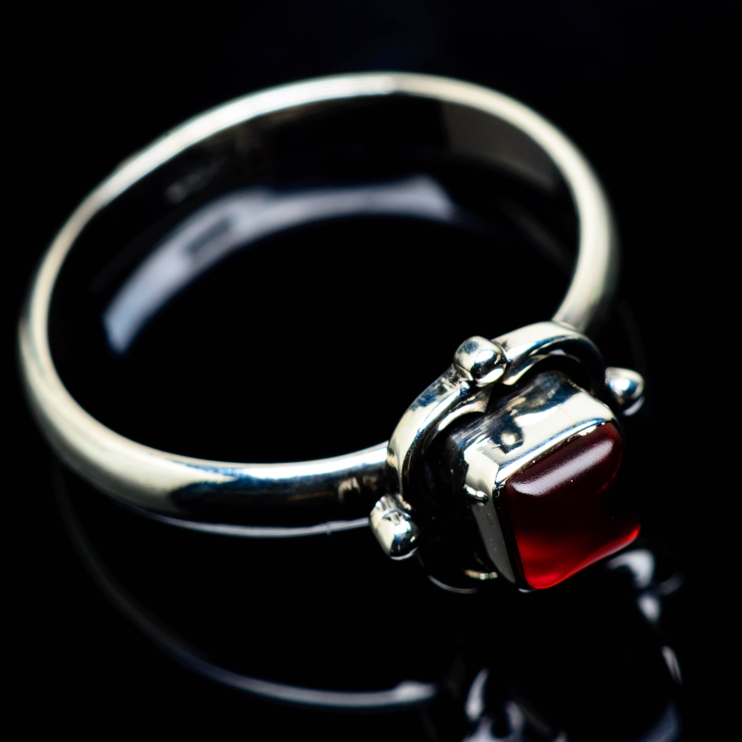 Red Onyx Rings handcrafted by Anasilvercos - RING24699